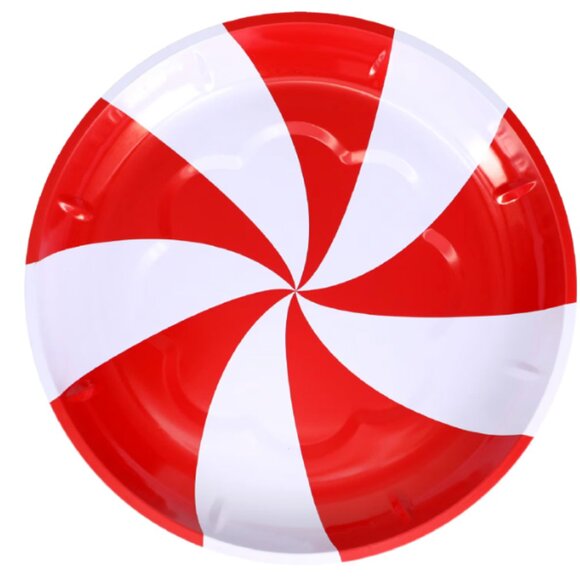 Holiday Prints Round Embossed Tin Tray, 9.9-in. Serving Cookie Platter (4) Trays - Picture 5 of 5